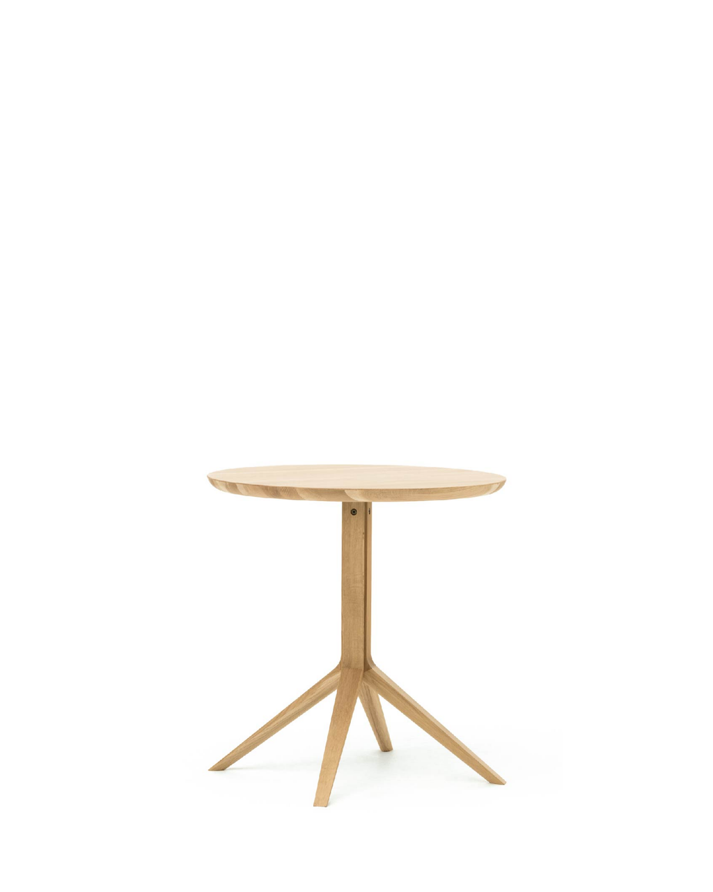 Karimoku New Standard Scout Bistro Table โต๊ะไม้โอ๊คขากลางดีไซน์มินิมอล ออกแบบโดย Christian Haas