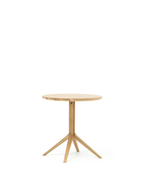 Karimoku New Standard Scout Bistro Table โต๊ะไม้โอ๊คขากลางดีไซน์มินิมอล ออกแบบโดย Christian Haas