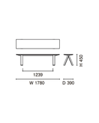 Karimoku New Standard Spectrum Bench 180 ม้านั่งไม้โอ๊คดีไซน์มินิมอลสำหรับโต๊ะ Spectrum ออกแบบโดย Geckeler Michels