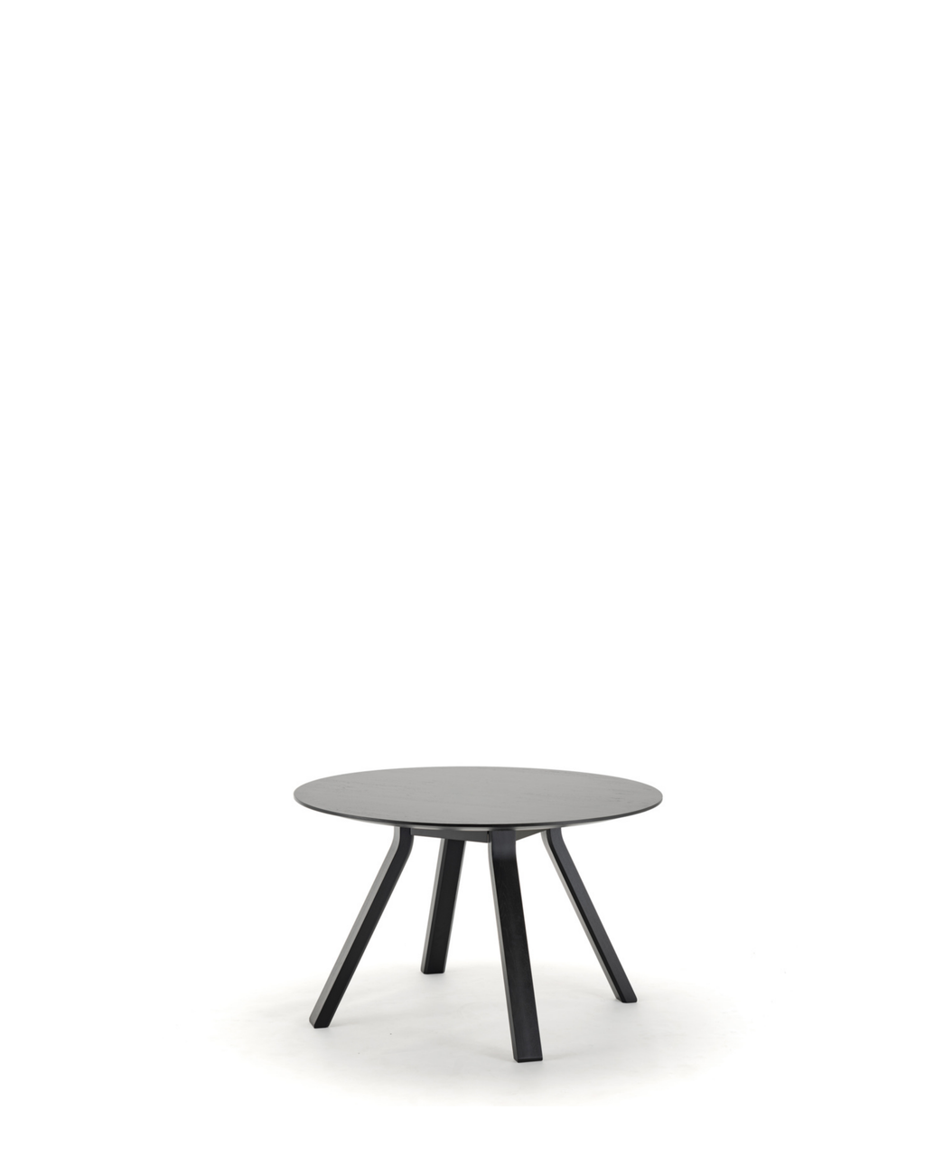 Karimoku New Standard Spectrum Round ST120 โต๊ะทรงกลมไม้โอ๊คดีไซน์มินิมอลสำหรับรับประทานอาหารหรือประชุม ออกแบบโดย Geckeler Michels