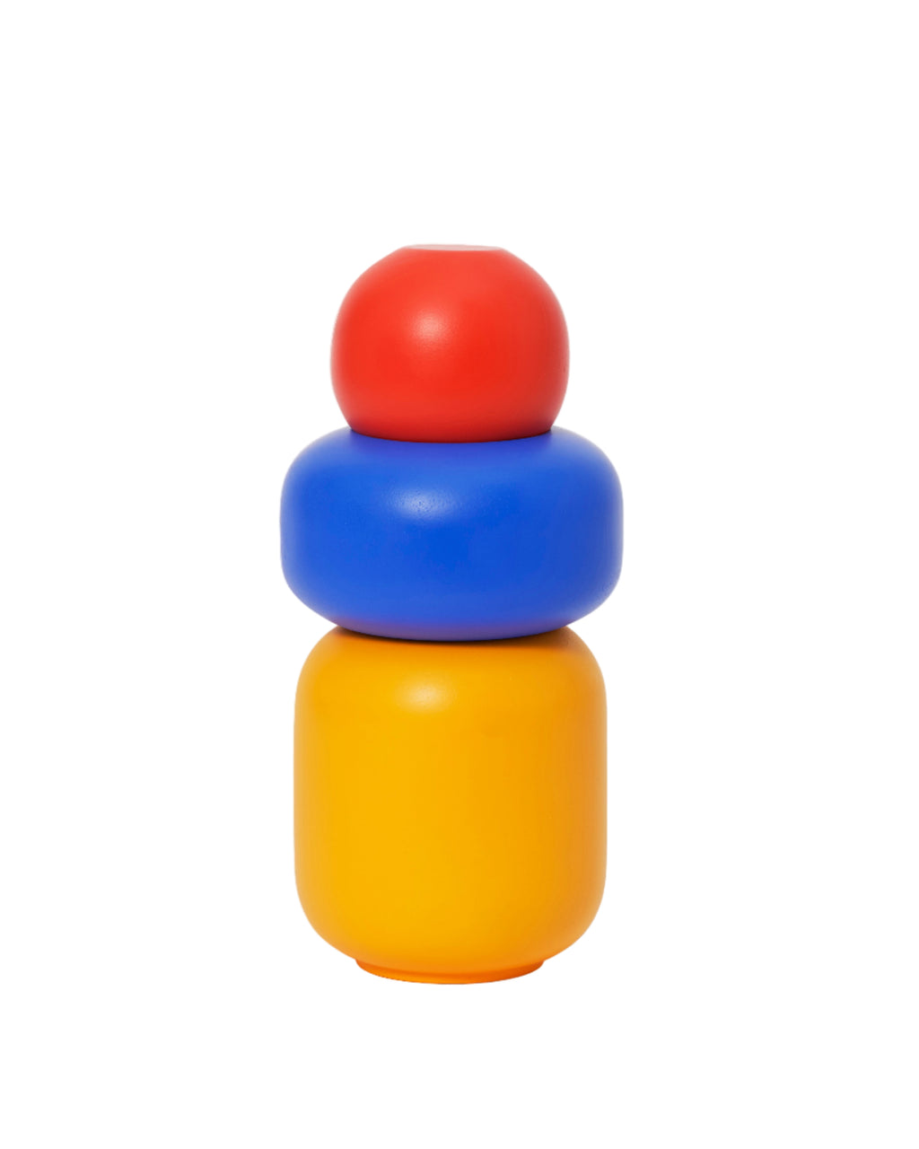 Areaware Stack Containers by Hannah Bigeleisen, stackable wooden boxes in warm, playful colors curated by Old Pine Trees. ชุดกล่องซ้อนจาก Areaware ผลงานของ Hannah Bigeleisen สีสันเรียบแต่สนุก คัดสรรโดย Old Pine Trees