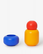 Areaware Stack Containers by Hannah Bigeleisen, stackable wooden boxes in warm, playful colors curated by Old Pine Trees. ชุดกล่องซ้อนจาก Areaware ผลงานของ Hannah Bigeleisen สีสันเรียบแต่สนุก คัดสรรโดย Old Pine Trees