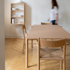 MAKE nordic THY Rectangular Dining Table โต๊ะรับประทานอาหารหน้าโต๊ะลิโนเลียมโครงไม้โอ๊คดีไซน์สแกนดิเนเวียน ออกแบบโดย Esben Pilgaard Jørgensen