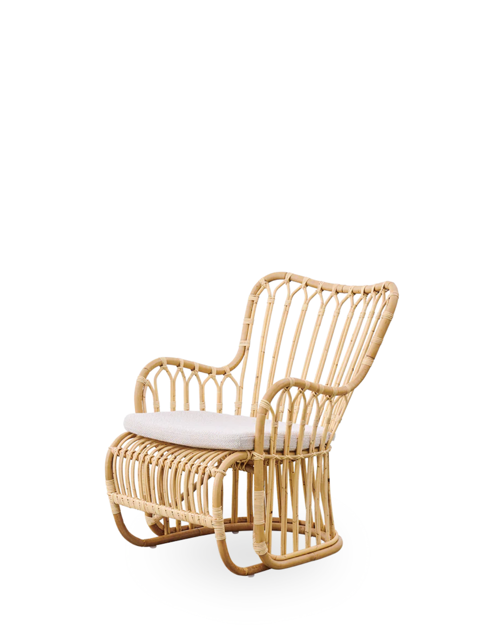 Sika Design Tulip Lounge Chair เก้าอี้พักผ่อนหวาย พร้อมเบาะผ้า