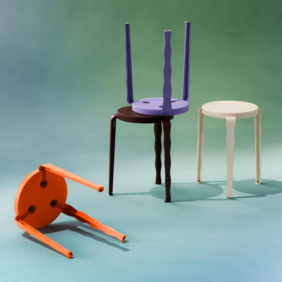 Lou Stool Monochrome Wave