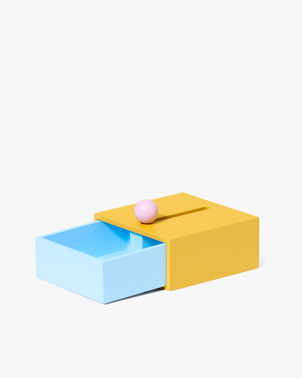 Areaware Cache Box by Kenyon Yeh, minimalist wooden box in warm, playful colors curated by Old Pine Trees for everyday spaces. กล่องเก็บของดีไซน์มินิมอลจาก Areaware ผลงานของ Kenyon Yeh สีสันเรียบแต่สนุก คัดสรรโดย Old Pine Trees