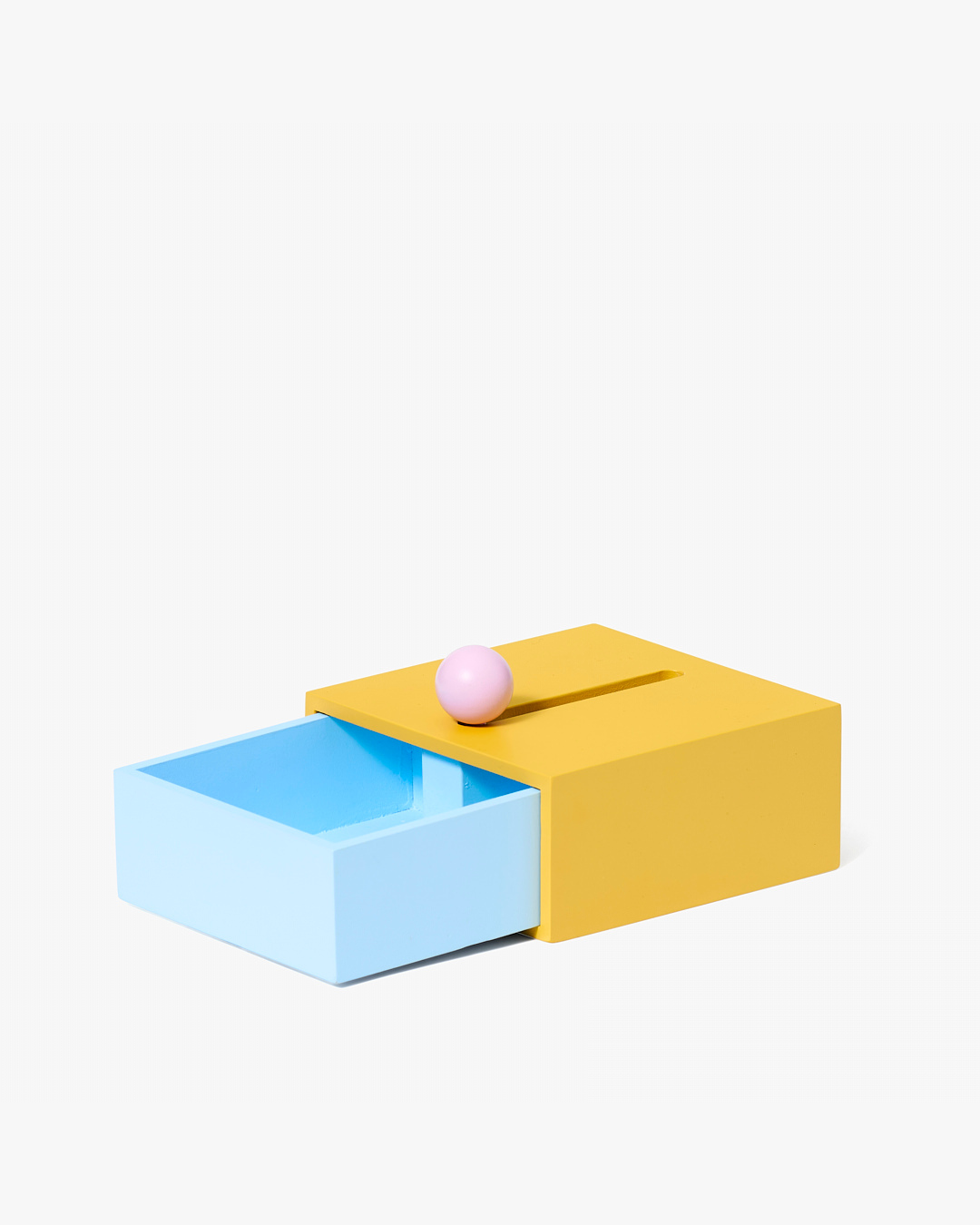 Areaware Cache Box by Kenyon Yeh, minimalist wooden box in warm, playful colors curated by Old Pine Trees for everyday spaces. กล่องเก็บของดีไซน์มินิมอลจาก Areaware ผลงานของ Kenyon Yeh สีสันเรียบแต่สนุก คัดสรรโดย Old Pine Trees