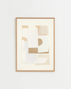 โปสเตอร์ศิลปะ Balance No. 121 จาก Atelier CPH คอลลาจรูปทรงเรขาคณิตจากกระดาษโทนขาว ให้ความรู้สึกเรียบง่าย สงบ และสมดุล