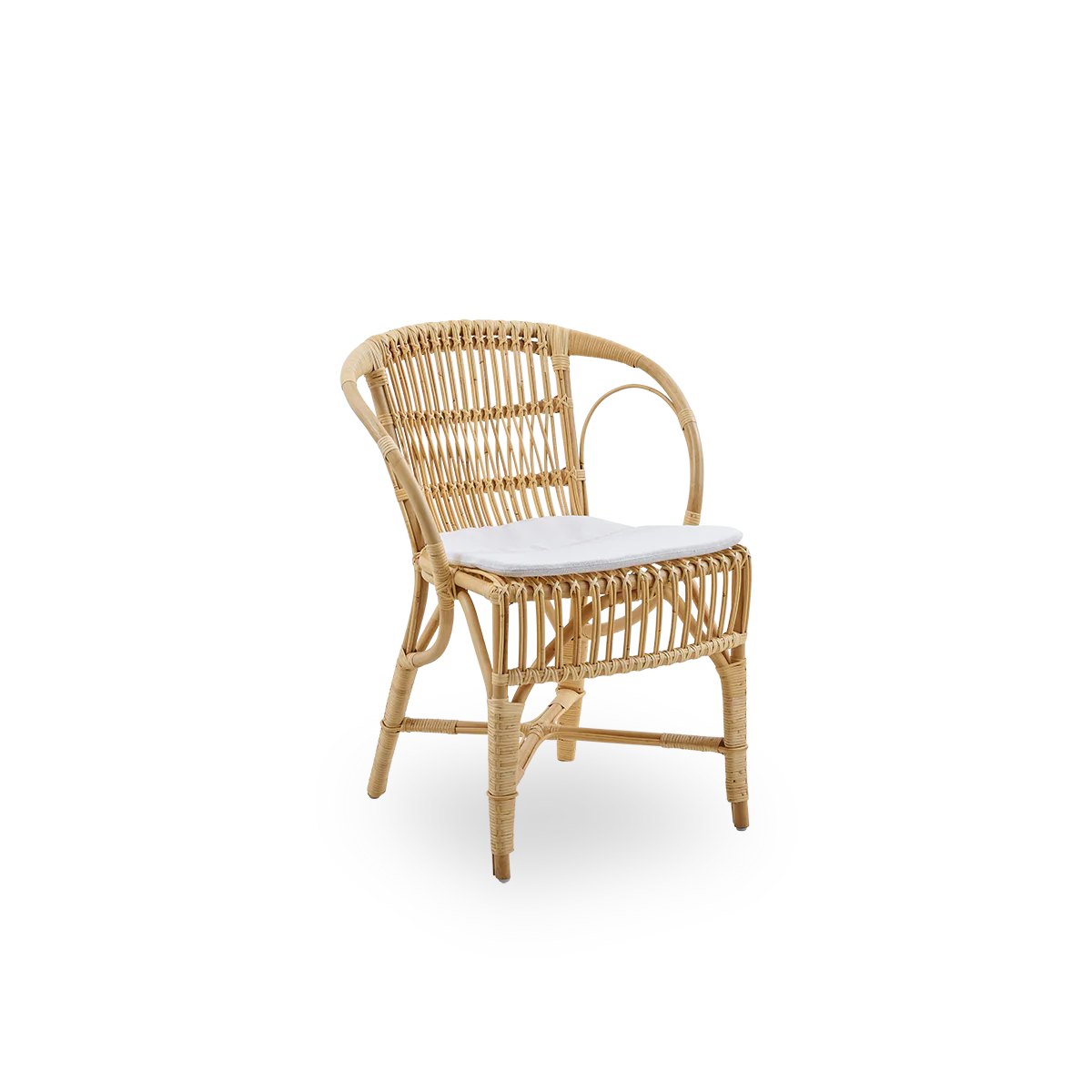 Sika Design Robert Dining Chair เก้าอี้กินข้าวหวาย โครงสร้าง rattan ขนาด 46×43×2 ซม.