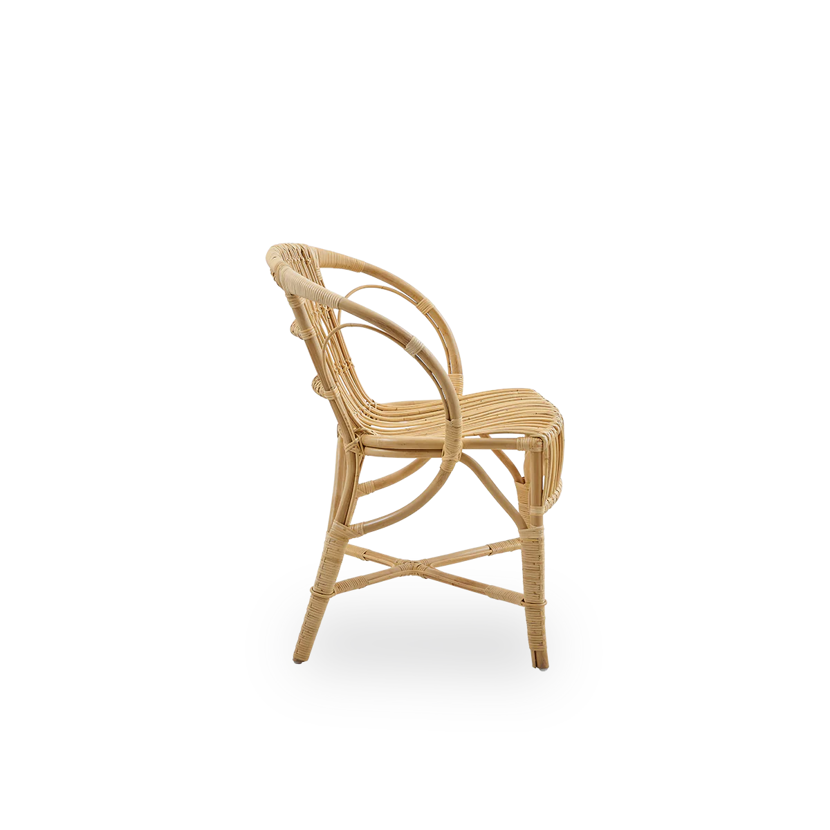 Sika Design Robert Dining Chair เก้าอี้กินข้าวหวาย โครงสร้าง rattan ขนาด 46×43×2 ซม.