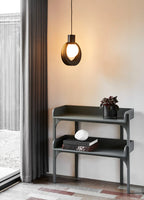 Utility Shelf ชั้นวางของไม้ oak สองระดับสำหรับจัดเก็บของใช้ในบ้าน ออกแบบโดย Rachael Heritage