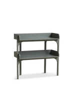 Utility Shelf ชั้นวางของไม้ oak สองระดับสำหรับจัดเก็บของใช้ในบ้าน ออกแบบโดย Rachael Heritage