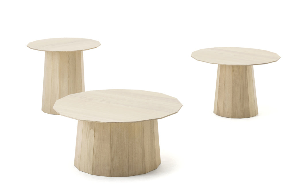 Karimoku New Standard Colour Wood Plain Medium โต๊ะไม้เกาลัดทรง polygonal ดีไซน์โดย Scholten & Baijings