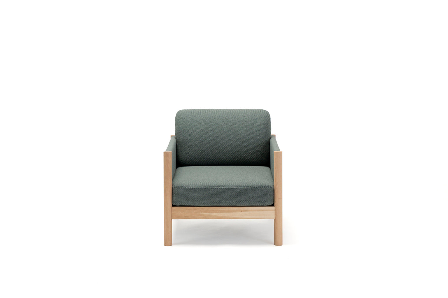 Karimoku New Standard Castor Lobby Sofa Plus 1-Seater โซฟาไม้โอ๊คญี่ปุ่นดีไซน์มินิมอลโดย BIG-GAME
