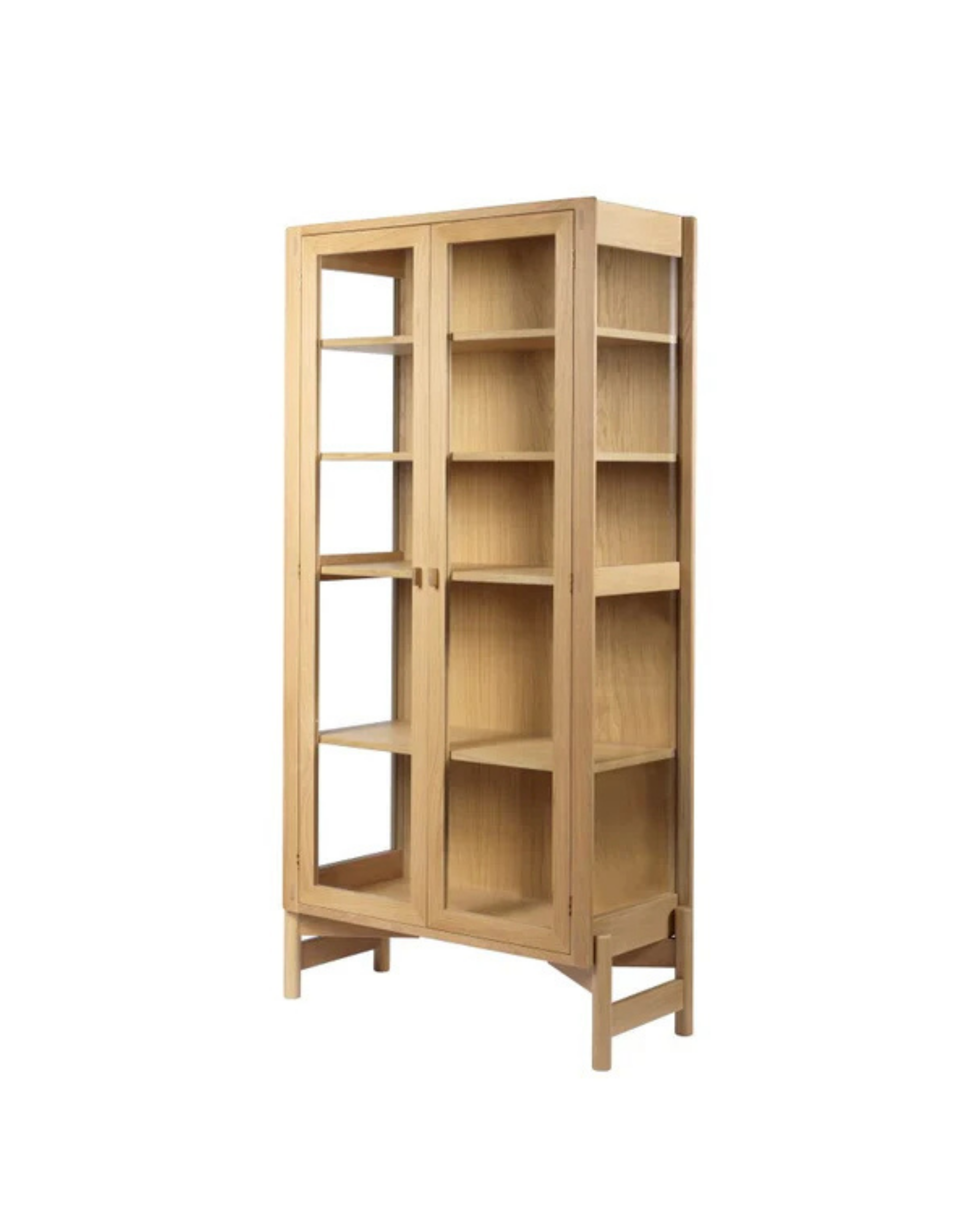 FDB Møbler A90 Boderne Display Cabinet ตู้โชว์ไม้โอ๊คพร้อมบานกระจกดีไซน์สแกนดิเนเวียน ออกแบบโดย Rasmus Appel