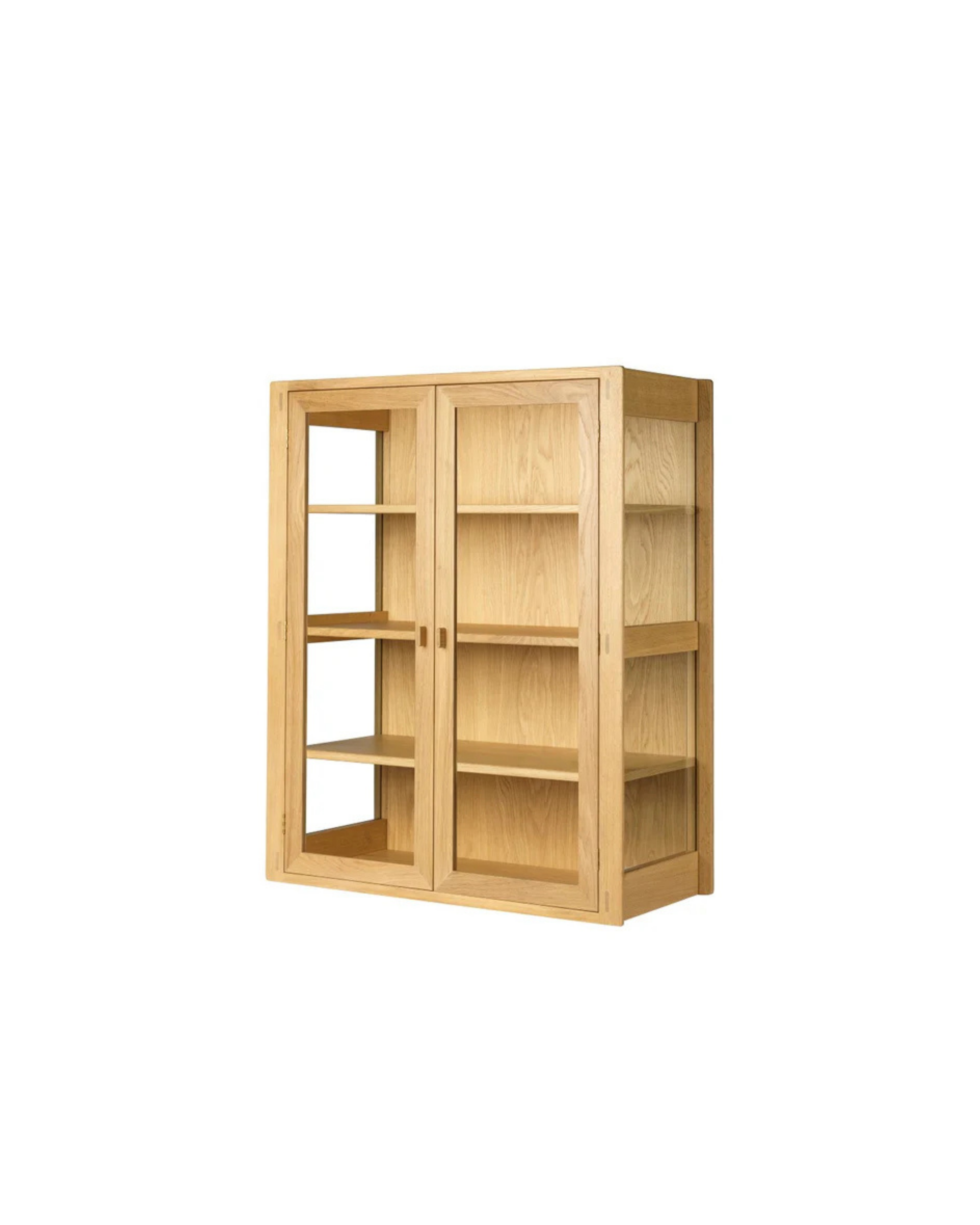 FDB Møbler A90 Boderne Wall Display Cabinet 106 ตู้โชว์ไม้โอ๊คติดผนังพร้อมบานกระจกดีไซน์สแกนดิเนเวียน ออกแบบโดย Rasmus Appel