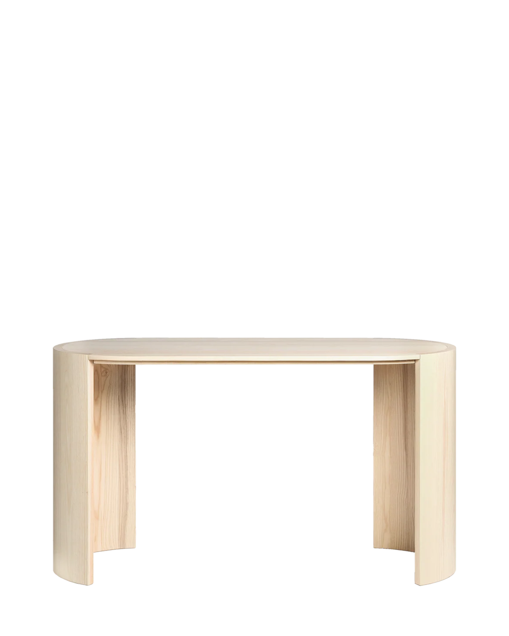Made by Choice AIRISTO Work Desk โต๊ะทำงานไม้ ash พร้อม asymmetric foot structure ออกแบบโดย Joanna Laajisto