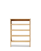 A Line Shoe Rack ชั้นวางรองเท้าไม้โอ๊คพร้อมโต๊ะคอนโซลดีไซน์มินิมอล ออกแบบโดย Jonas Herman