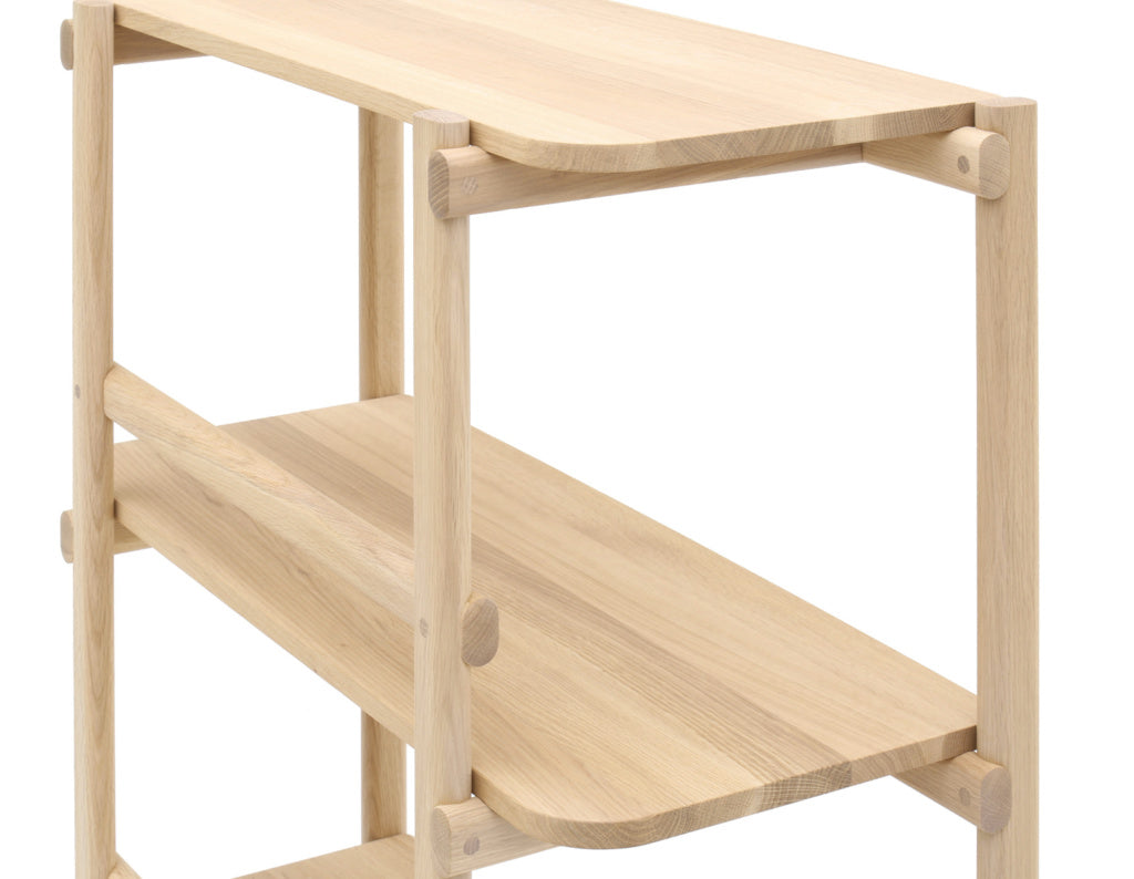 Karimoku New Standard Archive Shelf 80 ชั้นวางของไม้โอ๊คดีไซน์มินิมอล ออกแบบโดย Christian Haas