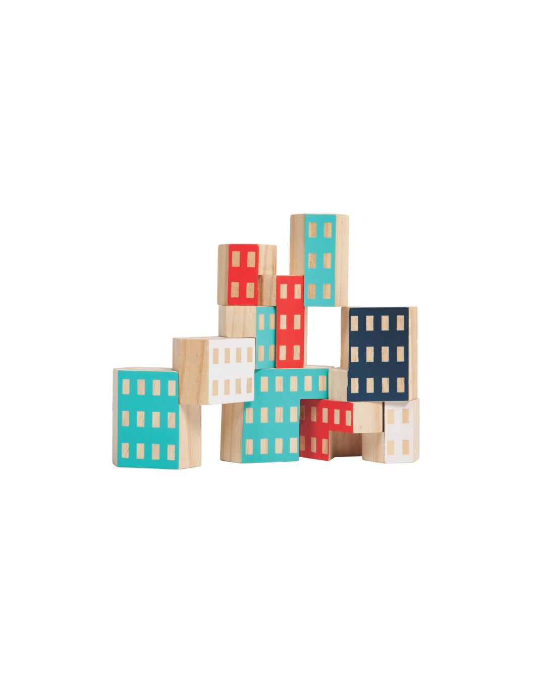 Areaware Blockitecture®: Habitat by James Paulius, inspired by Habitat 67 in Canada — a set of New Zealand pine architectural blocks for building imaginative cities, curated by Old Pine Trees. ชุดบล็อกไม้สนจาก Areaware แรงบันดาลใจจาก Habitat 67 ผลงานของ James Paulius สำหรับต่อเติมเมืองและอาคารตามจินตนาการ คัดสรรโดย Old Pine Trees เพื่อเติมความสร้างสรรค์ให้ทุกมุมของบ้าน.