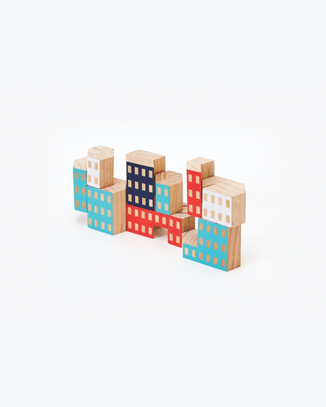 Areaware Blockitecture®: Habitat by James Paulius, inspired by Habitat 67 in Canada — a set of New Zealand pine architectural blocks for building imaginative cities, curated by Old Pine Trees. ชุดบล็อกไม้สนจาก Areaware แรงบันดาลใจจาก Habitat 67 ผลงานของ James Paulius สำหรับต่อเติมเมืองและอาคารตามจินตนาการ คัดสรรโดย Old Pine Trees เพื่อเติมความสร้างสรรค์ให้ทุกมุมของบ้าน.