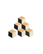 Areaware Table Tiles by Bower Studios, geometric beech-and-cork coasters that form playful 3D mosaics, curated by Old Pine Trees. เซ็ตจานรองแก้วไม้และคอร์กจาก Areaware ผลงานของ Bower Studios จัดวางต่อกันได้เป็นลวดลายสามมิติ คัดสรรโดย Old Pine Trees