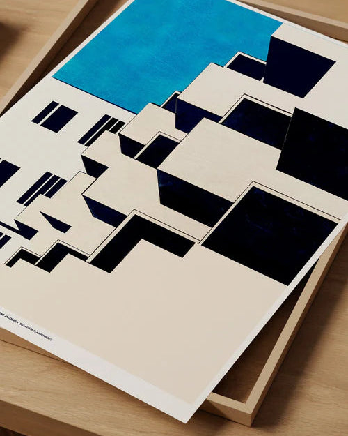 โปสเตอร์สถาปัตยกรรม Bellavista ออกแบบโดย Arne Jacobsen โดย KOLEKTO