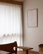 โปสเตอร์ศิลปะ Realism No. 44 จาก Atelier CPH ลวดลายเส้นแนวตั้งและแนวนอน โทนสีขาว เรียบสงบ สไตล์มินิมอลสแกนดิเนเวีย