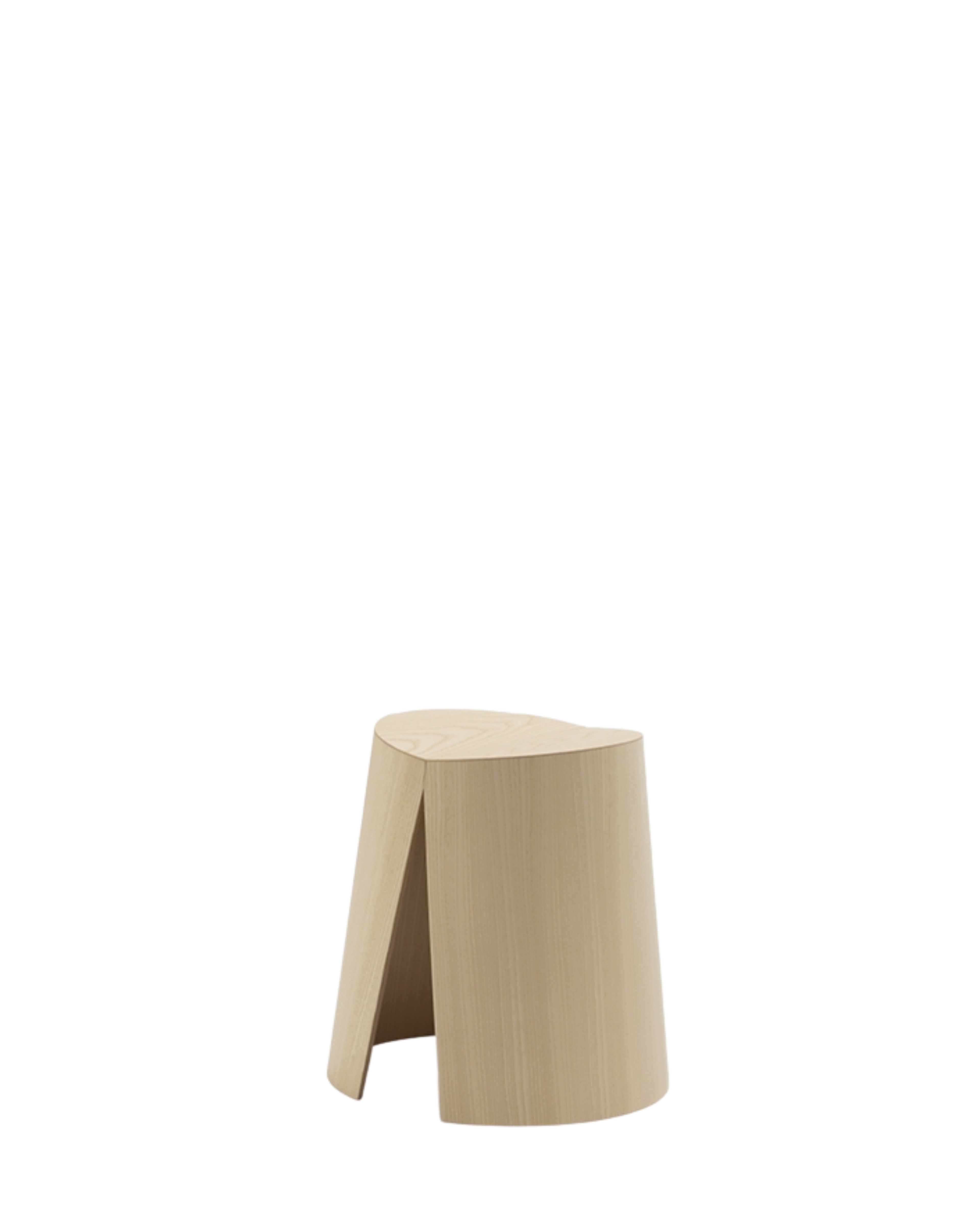Ax Stool สตูล stackable จาก beech plywood ปิดผิว ash veneer มีร่องตรงกลางสำหรับจับและมีให้เลือก 5 สี ออกแบบโดย Alessandro Stabile