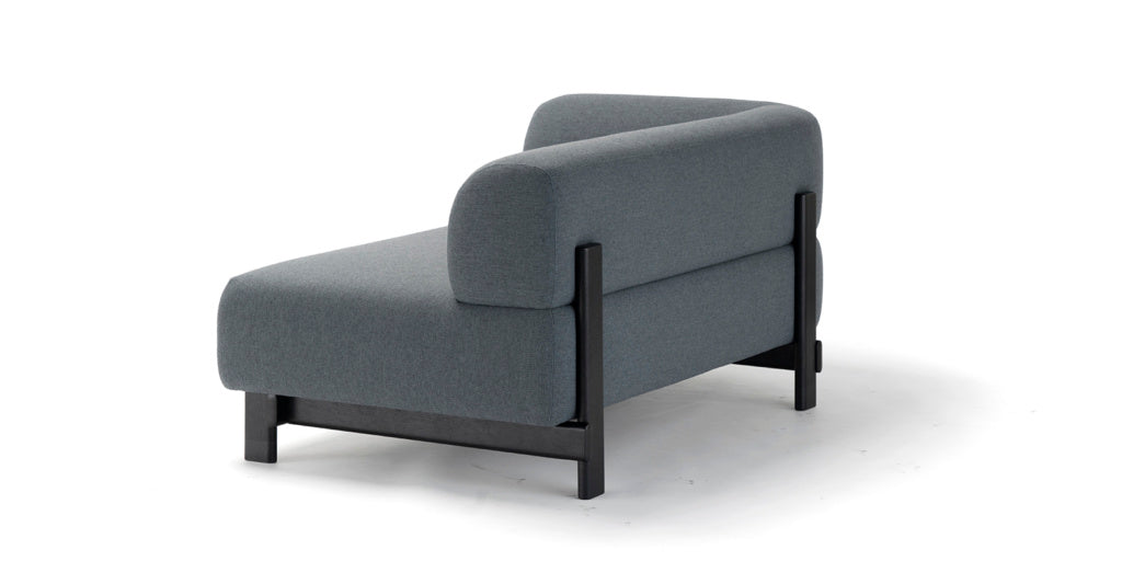 Karimoku New Standard Elephant Sofa 2-Seater Right Arm Corner โมดูลโซฟาเบาะบุผ้าฐานไม้เกาลัด ออกแบบโดย Christian Haas