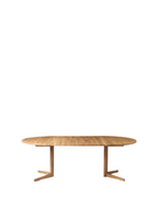 FDB Møbler C69E Ry Dining Table โต๊ะกินข้าวไม้ oak โครงสร้างฐานกลาง รองรับ extension ออกแบบโดย Nissen & Gehl