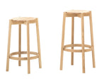 Karimoku New Standard Castor Bar Stool High สตูลบาร์ไม้โอ๊คญี่ปุ่นดีไซน์เรียบ พร้อมที่พักเท้าเสริมเหล็ก เหมาะสำหรับเคาน์เตอร์บาร์ คาเฟ่ และพื้นที่รับรอง