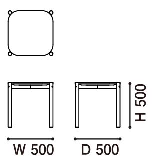 Karimoku New Standard Castor Low Table 50 โต๊ะไม้โอ๊คทรงเตี้ยดีไซน์เรียบ