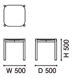 Karimoku New Standard Castor Low Table 50 โต๊ะไม้โอ๊คทรงเตี้ยดีไซน์เรียบ