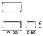 Karimoku New Standard Castor Low Table 100 โต๊ะกลางไม้โอ๊คทรงเตี้ย
