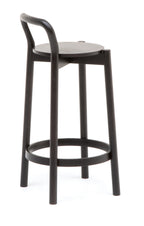 Karimoku New Standard Castor Bar Stool with Backrest สตูลบาร์ไม้โอ๊คมีพนักพิง