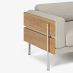 Forum 3-Seater Sofa โซฟาไม้ดีไซน์ mid-century พร้อมโครงไม้เปิดด้านนอก ออกแบบโดย Robin Day