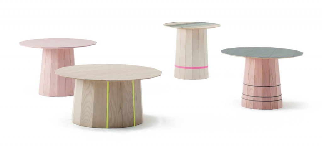 Karimoku New Standard Colour Wood Colour Grid โต๊ะไม้เกาลัดลายกริดสี ออกแบบโดย Scholten & Baijings