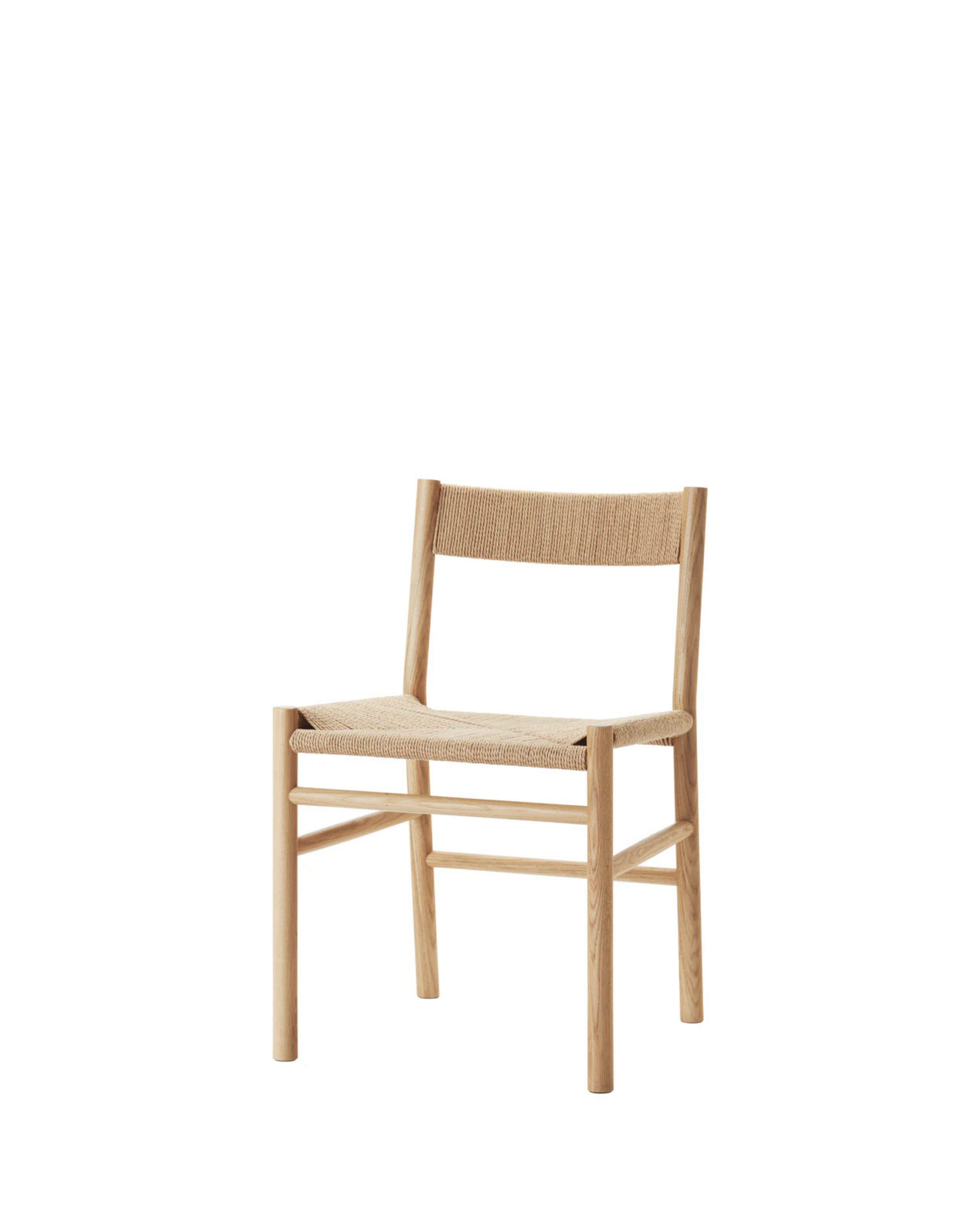 MAKE nordic CORD Dining Chair เก้าอี้ไม้โอ๊คที่นั่งสาน paper wicker ดีไซน์สแกนดิเนเวียนสำหรับโต๊ะอาหาร ออกแบบโดย Esben Pilgaard Jørgensen