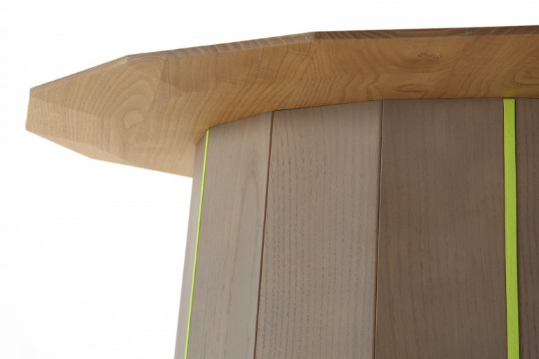 Karimoku New Standard Colour Wood Plain Grid โต๊ะไม้เกาลัดลายกริดสีอ่อน ออกแบบโดย Scholten & Baijings