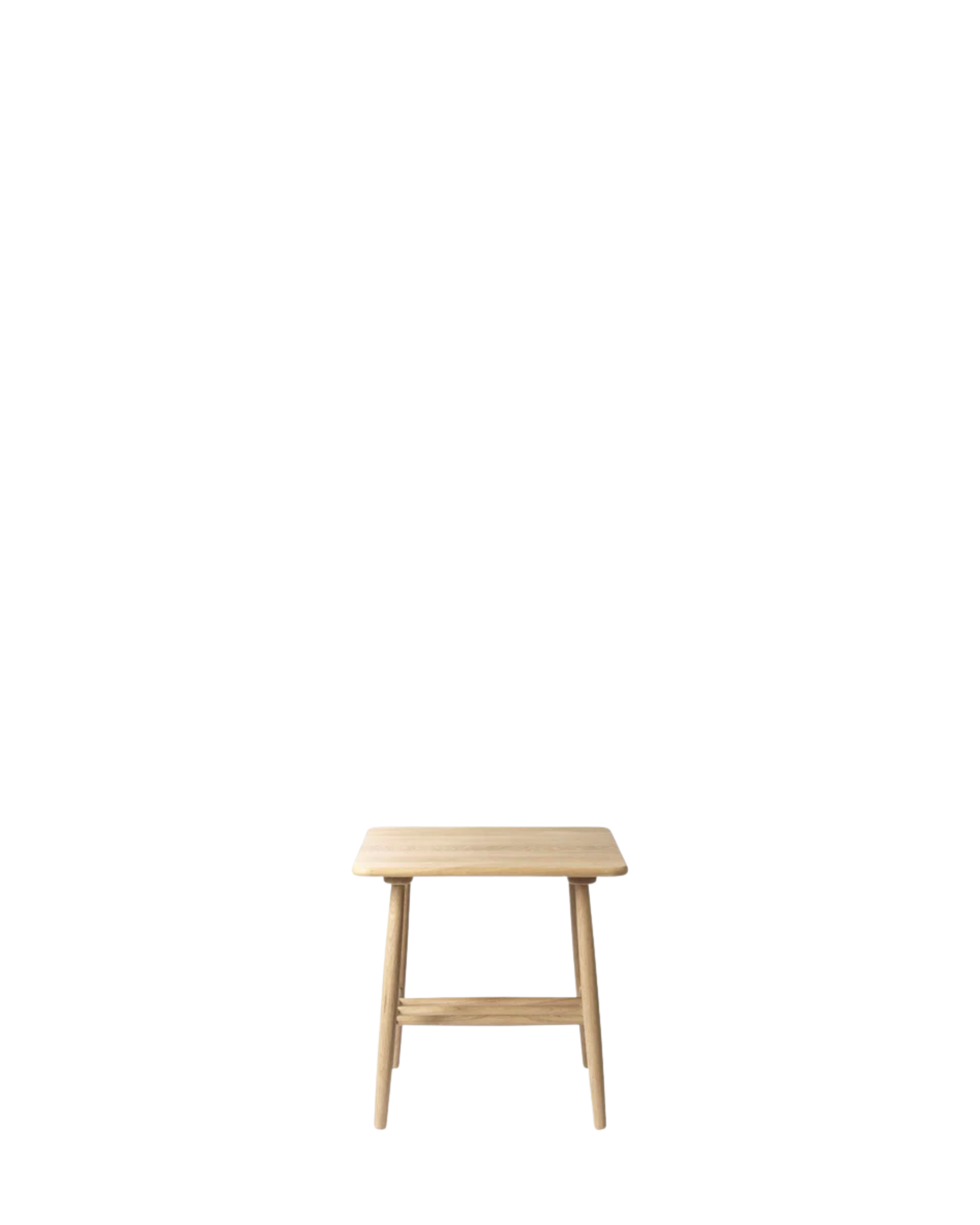 FDB Møbler D20 Corner Table โต๊ะมุมไม้ oak พร้อมชั้นวางด้านล่าง ออกแบบโดย Poul M. Volther