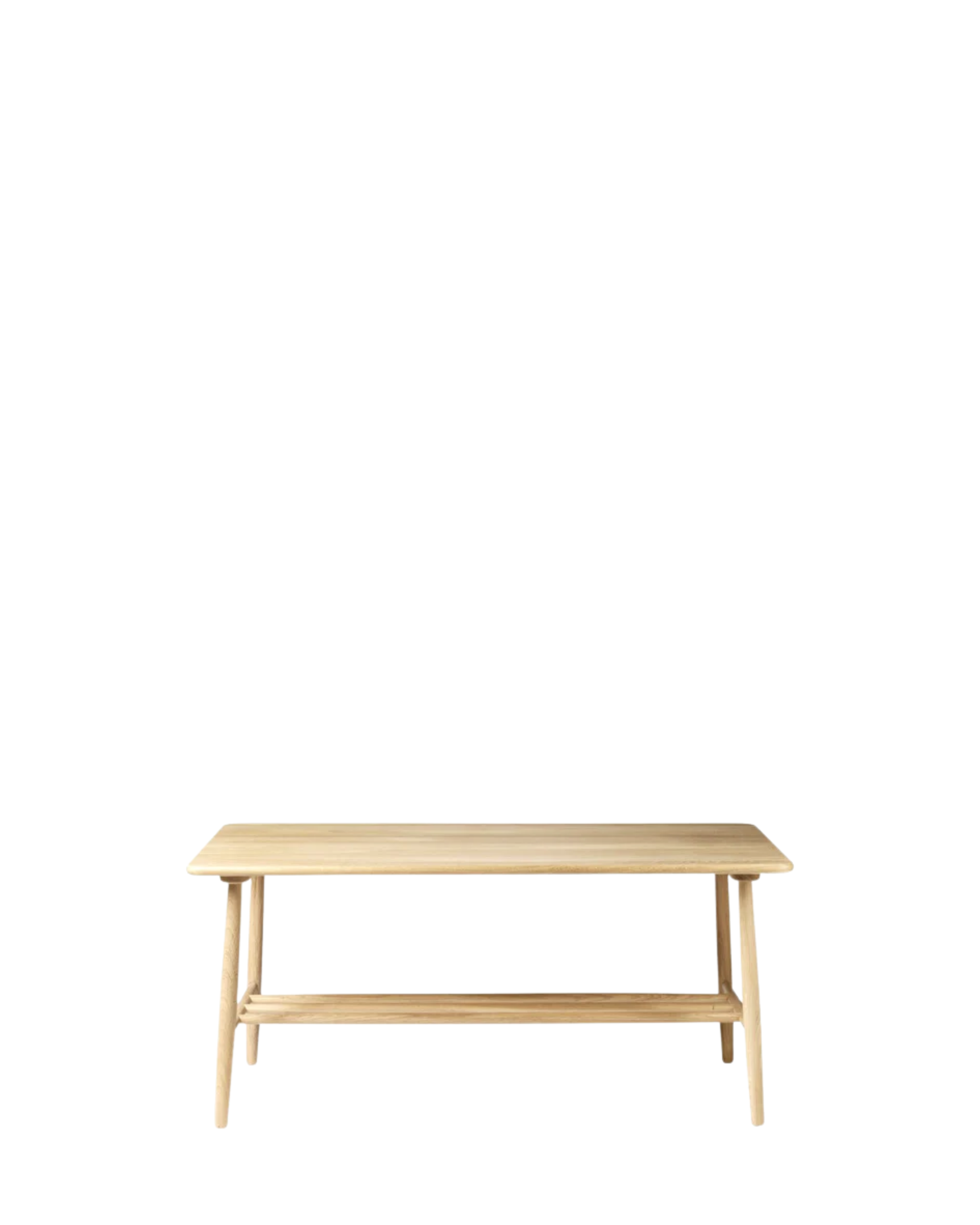 FDB Møbler D20 Coffee Table โต๊ะกลางไม้ oak พร้อมชั้นวางด้านล่าง ออกแบบโดย Poul M. Volther