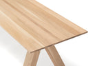Karimoku New Standard Spectrum Bench 180 ม้านั่งไม้โอ๊คดีไซน์มินิมอลสำหรับโต๊ะ Spectrum ออกแบบโดย Geckeler Michels