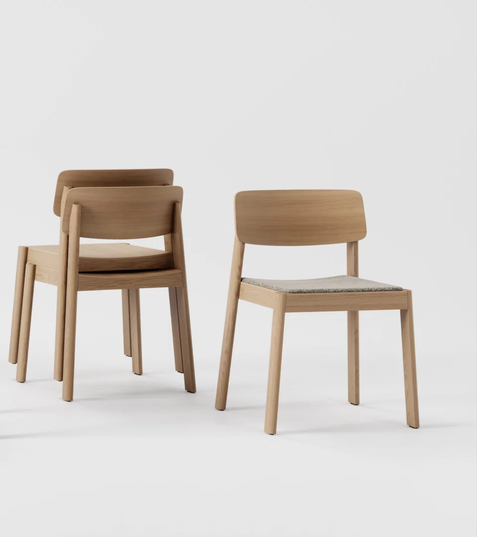 TAKT Forma Chair เก้าอี้ไม้โอ๊ค stackable dining chair ดีไซน์มินิมอล