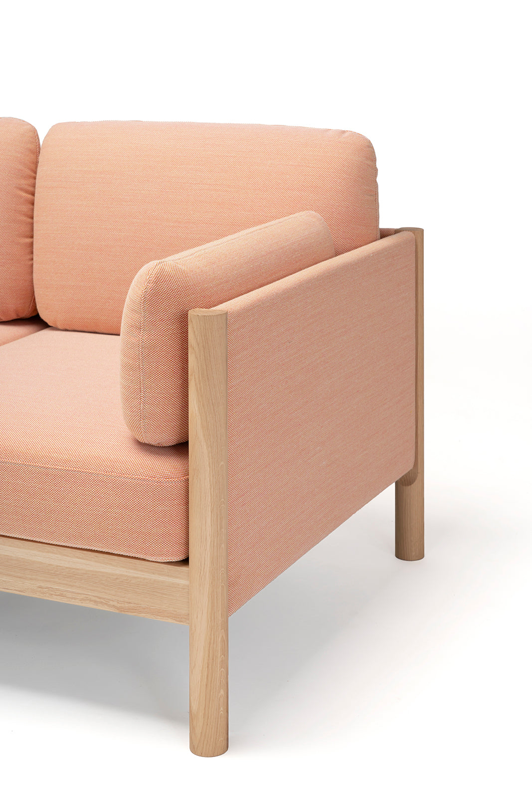 Karimoku New Standard Castor Lobby Sofa Plus 2-Seater โซฟาไม้โอ๊คญี่ปุ่นดีไซน์มินิมอลโดย BIG-GAME