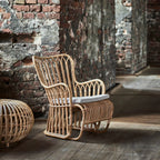 Sika Design Tulip Lounge Chair เก้าอี้พักผ่อนหวาย พร้อมเบาะผ้า