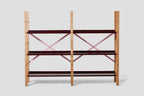 Very Good & Proper Croquet Freestanding Shelving ชั้นวางของ freestanding โครงไม้ oak และเหล็ก modular ออกแบบโดย Michael Marriott