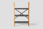Very Good & Proper Croquet Freestanding Shelving ชั้นวางของ freestanding โครงไม้ oak และเหล็ก modular ออกแบบโดย Michael Marriott
