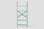 Very Good & Proper Croquet Freestanding Shelving ชั้นวางของ freestanding โครงไม้ oak และเหล็ก modular ออกแบบโดย Michael Marriott
