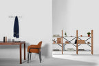 Very Good & Proper Croquet Freestanding Shelving ชั้นวางของ freestanding โครงไม้ oak และเหล็ก modular ออกแบบโดย Michael Marriott